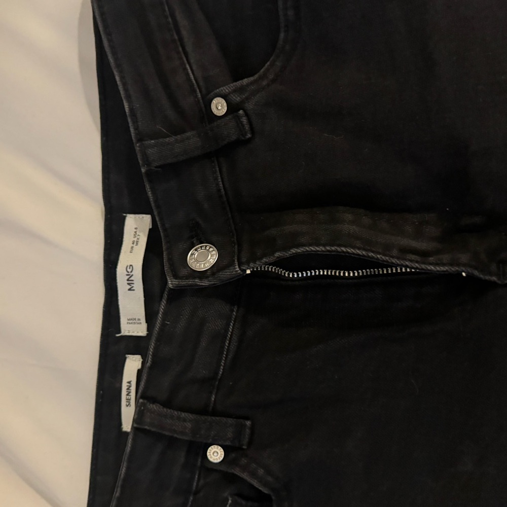 Mango Black Ankle & Cropped Jeans